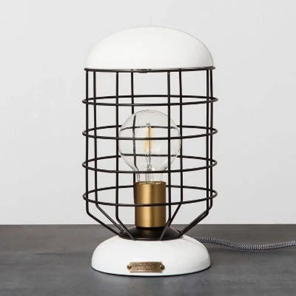 Cage Table Lamp -‎ Hearth & Hand Magnolia - Vintage Lantern Style 2018